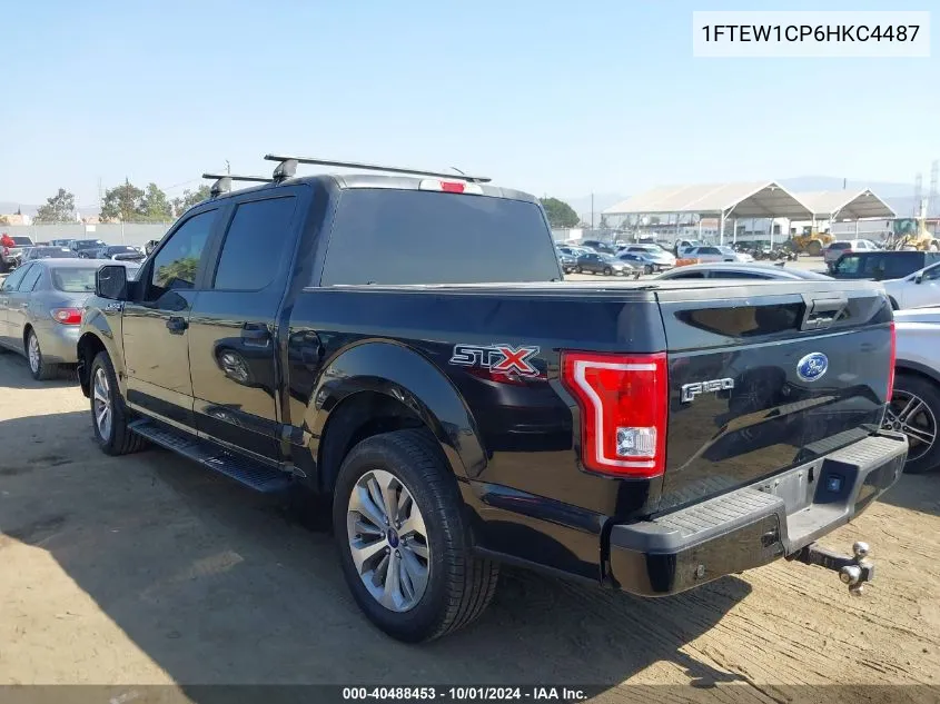 2017 Ford F150 Supercrew VIN: 1FTEW1CP6HKC4487 Lot: 40488453