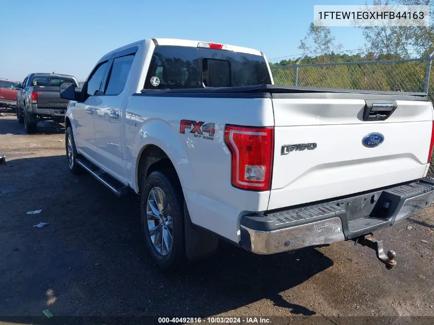 2017 Ford F-150 Xlt VIN: 1FTEW1EGXHFB44163 Lot: 40492816