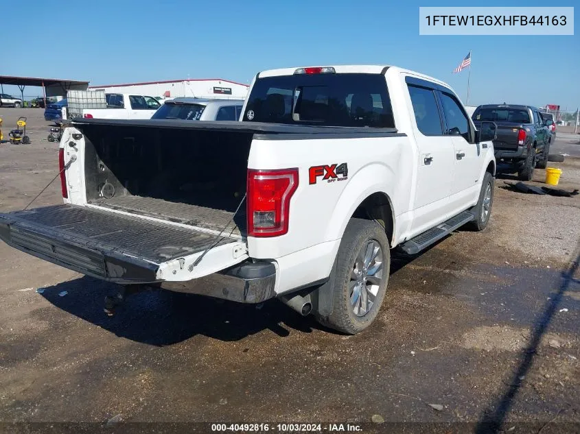 2017 Ford F-150 Xlt VIN: 1FTEW1EGXHFB44163 Lot: 40492816