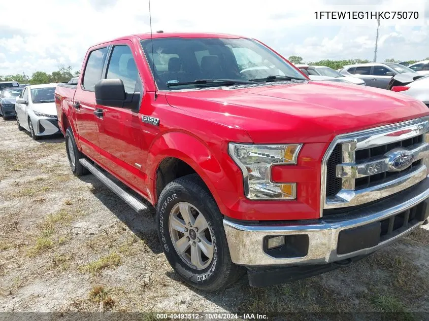 2017 Ford F-150 King Ranch/Lariat/Limited/Platinum/Xl/Xlt VIN: 1FTEW1EG1HKC75070 Lot: 40493512