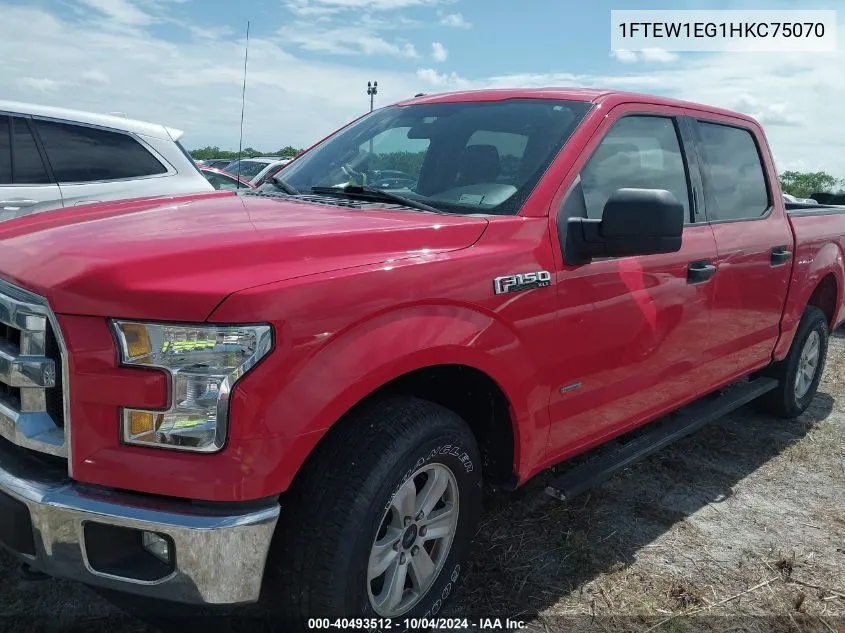 2017 Ford F-150 King Ranch/Lariat/Limited/Platinum/Xl/Xlt VIN: 1FTEW1EG1HKC75070 Lot: 40493512