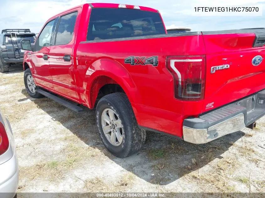 2017 Ford F-150 King Ranch/Lariat/Limited/Platinum/Xl/Xlt VIN: 1FTEW1EG1HKC75070 Lot: 40493512