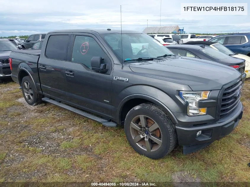 2017 Ford F-150 Xlt VIN: 1FTEW1CP4HFB18175 Lot: 40494085