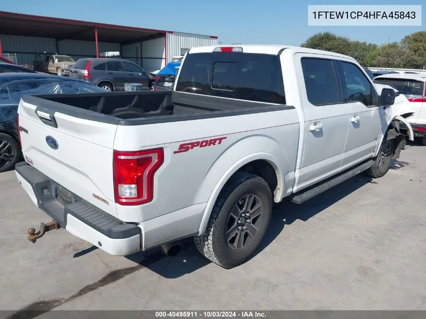 2017 Ford F-150 Xlt VIN: 1FTEW1CP4HFA45843 Lot: 40495911