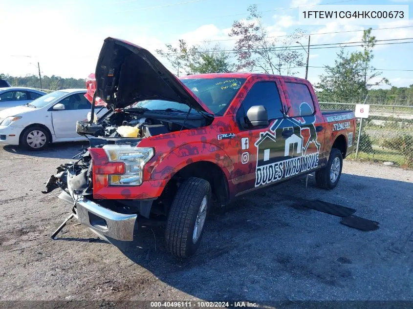 2017 Ford F-150 Xlt VIN: 1FTEW1CG4HKC00673 Lot: 40496111