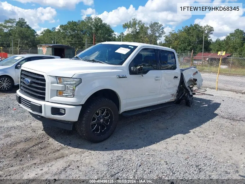 2017 Ford F-150 Xlt VIN: 1FTEW1EF9HKD68345 Lot: 40496125