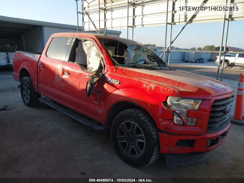 2017 Ford F-150 Xlt VIN: 1FTEW1CP1HKD52815 Lot: 40498074