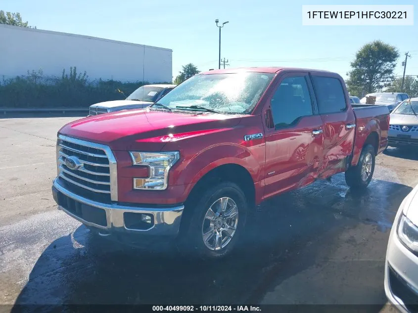 2017 Ford F-150 Xlt VIN: 1FTEW1EP1HFC30221 Lot: 40499092