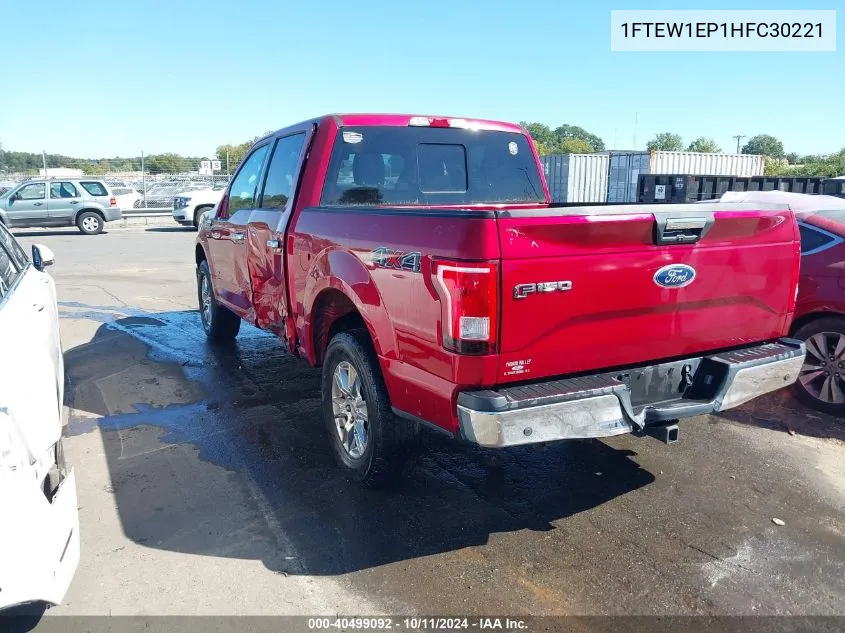 2017 Ford F-150 Xlt VIN: 1FTEW1EP1HFC30221 Lot: 40499092