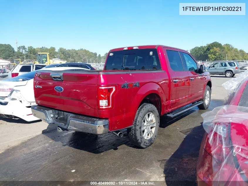 2017 Ford F-150 Xlt VIN: 1FTEW1EP1HFC30221 Lot: 40499092