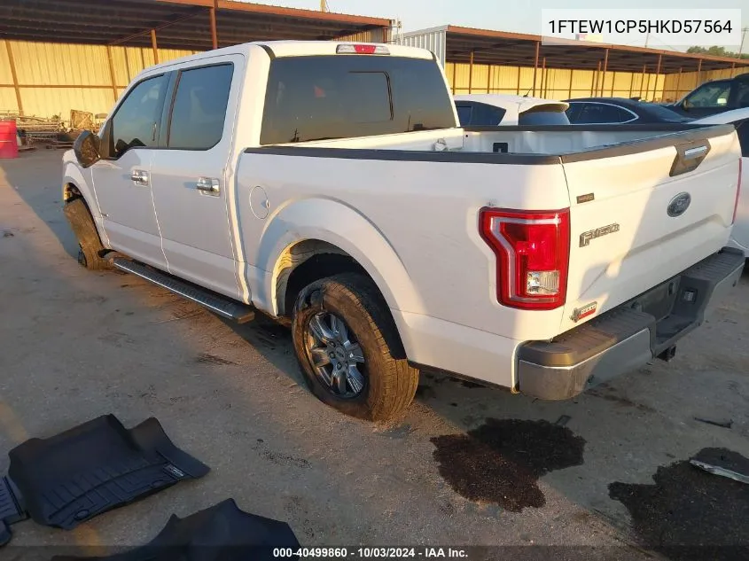 2017 Ford F-150 Xlt VIN: 1FTEW1CP5HKD57564 Lot: 40499860