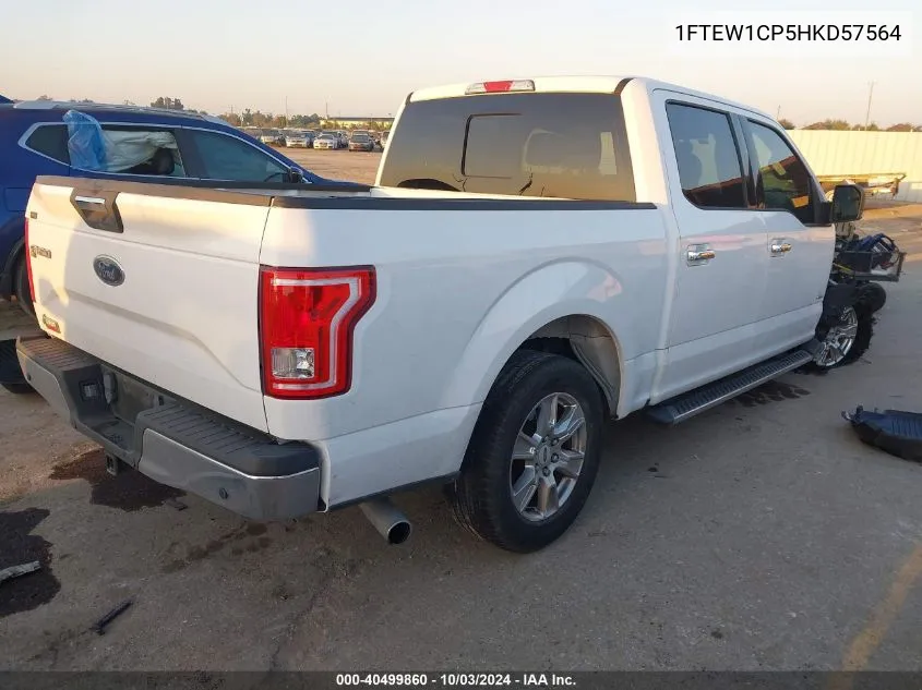 2017 Ford F-150 Xlt VIN: 1FTEW1CP5HKD57564 Lot: 40499860