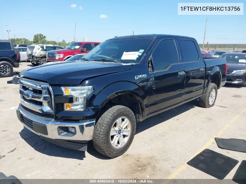 2017 Ford F-150 Xlt VIN: 1FTEW1CF8HKC13756 Lot: 40503415