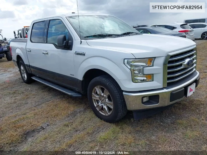 2017 Ford F-150 Xlt VIN: 1FTEW1CP0HFA82954 Lot: 40504019