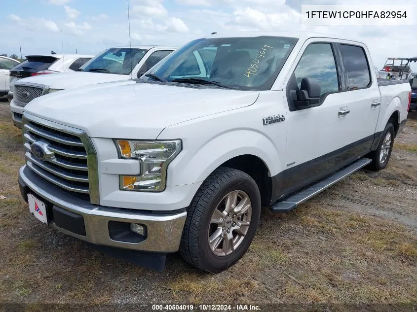 2017 Ford F-150 Xlt VIN: 1FTEW1CP0HFA82954 Lot: 40504019