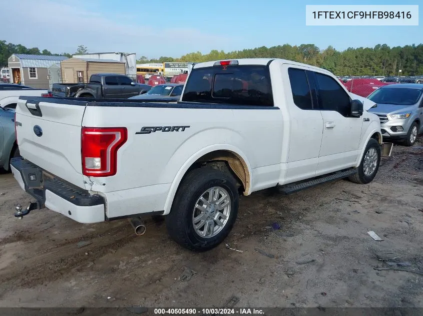 2017 Ford F-150 Xlt VIN: 1FTEX1CF9HFB98416 Lot: 40505490