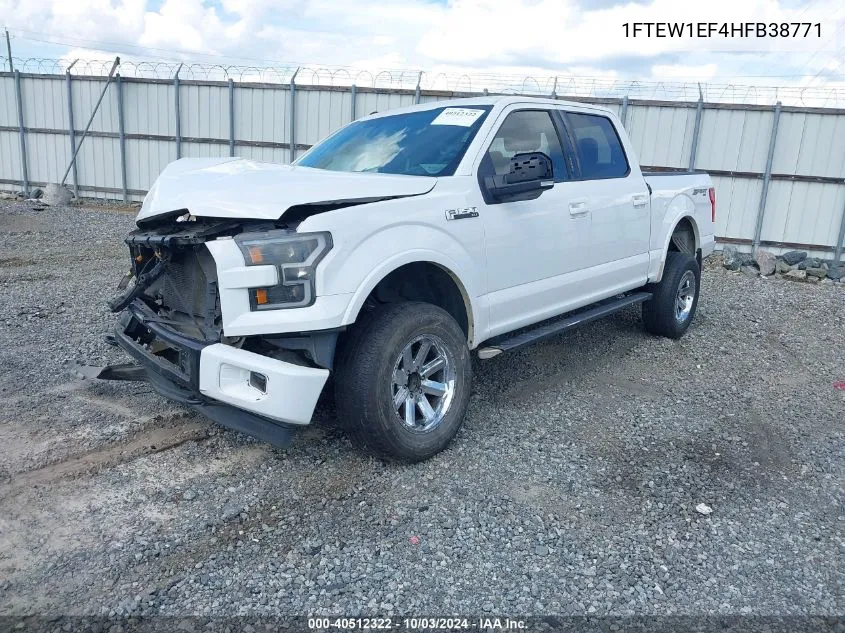 2017 Ford F-150 Xlt VIN: 1FTEW1EF4HFB38771 Lot: 40512322