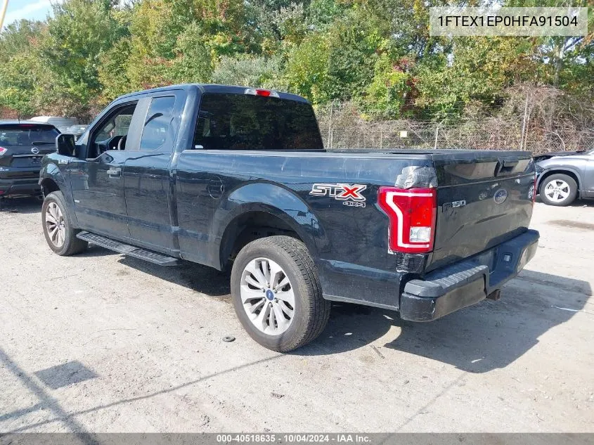 2017 Ford F-150 Xl VIN: 1FTEX1EP0HFA91504 Lot: 40518635