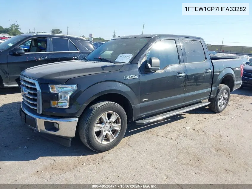 2017 Ford F-150 Xlt VIN: 1FTEW1CP7HFA33282 Lot: 40520471