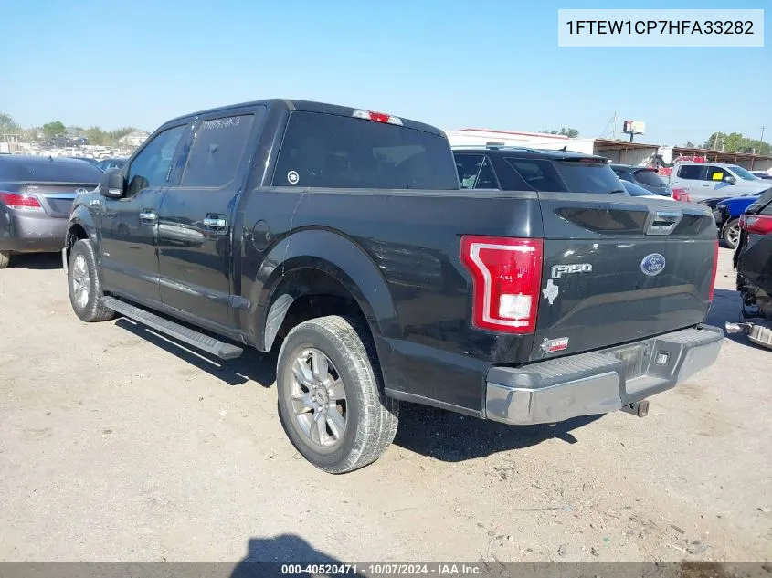 2017 Ford F-150 Xlt VIN: 1FTEW1CP7HFA33282 Lot: 40520471