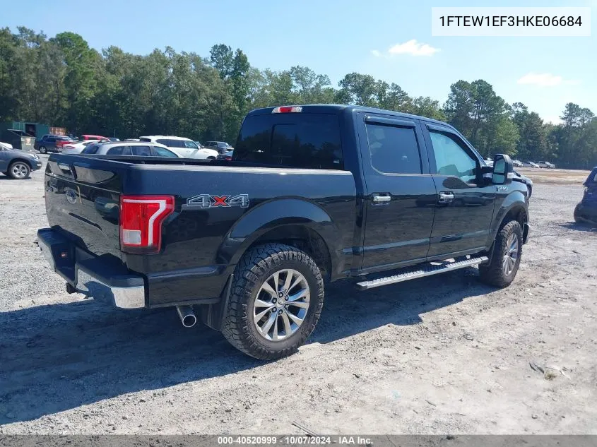 2017 Ford F-150 Xlt VIN: 1FTEW1EF3HKE06684 Lot: 40520999