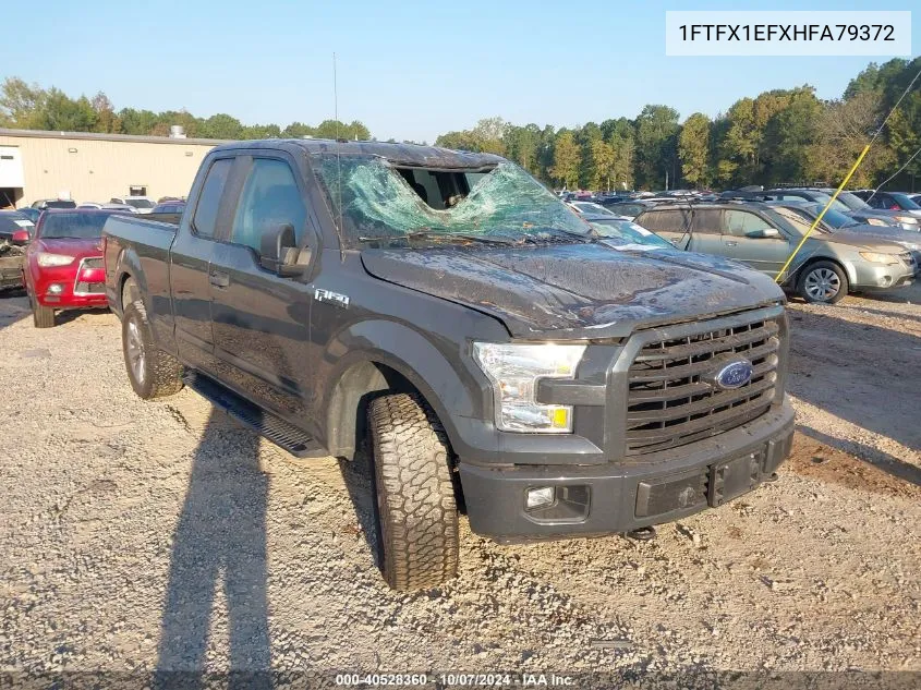 2017 Ford F-150 Super Cab VIN: 1FTFX1EFXHFA79372 Lot: 40528360