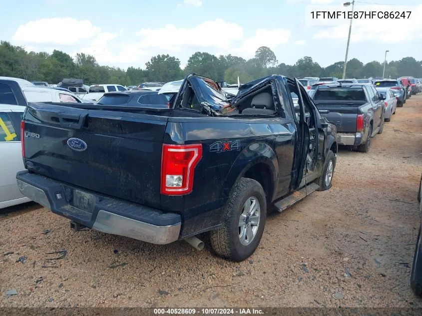 2017 Ford F-150 VIN: 1FTMF1E87HFC86247 Lot: 40528609