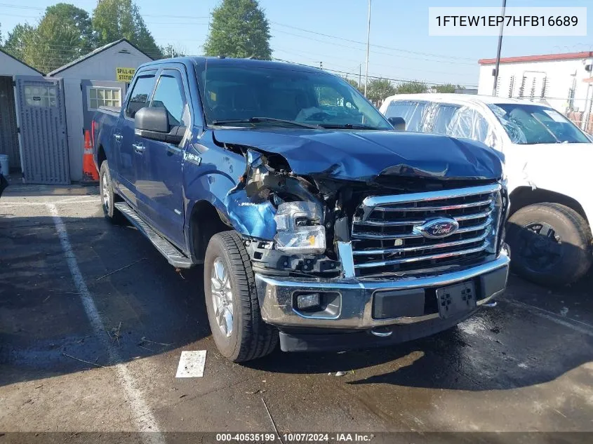 2017 Ford F-150 Xlt VIN: 1FTEW1EP7HFB16689 Lot: 40535199