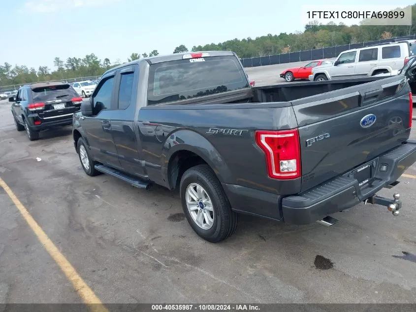 2017 Ford F-150 Xl VIN: 1FTEX1C80HFA69899 Lot: 40535987