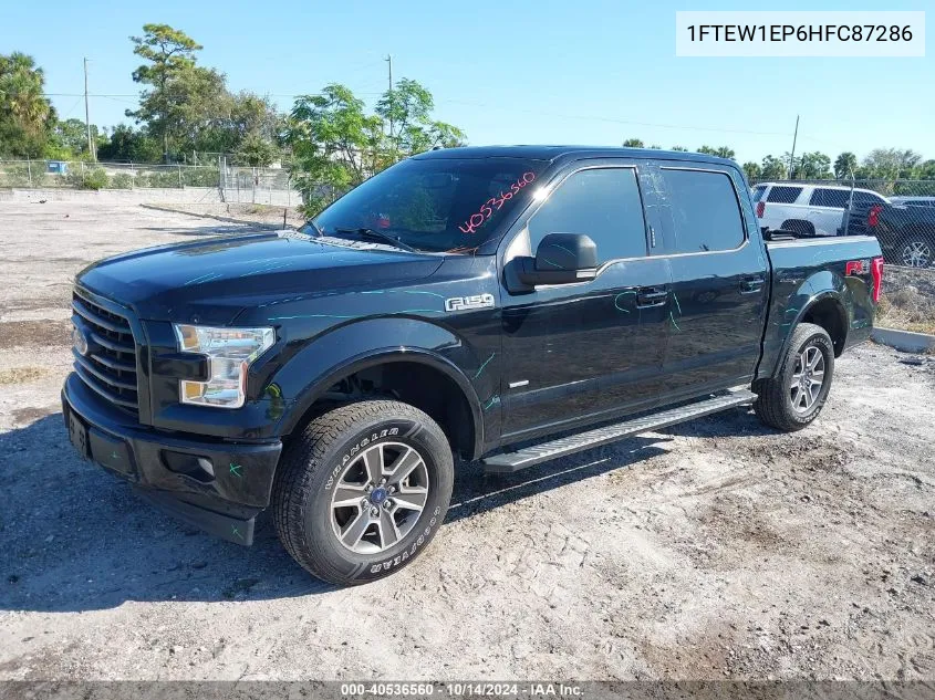 2017 Ford F-150 Xlt VIN: 1FTEW1EP6HFC87286 Lot: 40536560