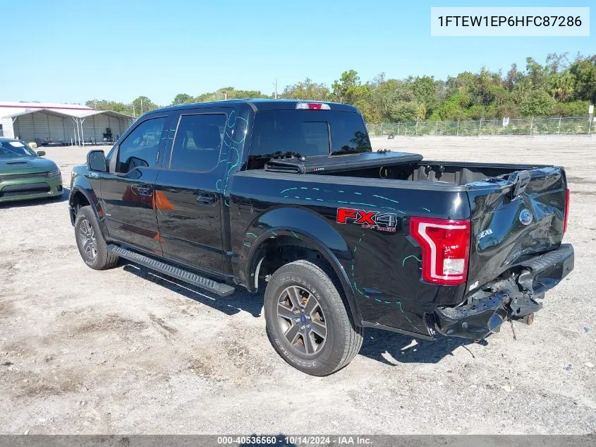 2017 Ford F-150 Xlt VIN: 1FTEW1EP6HFC87286 Lot: 40536560