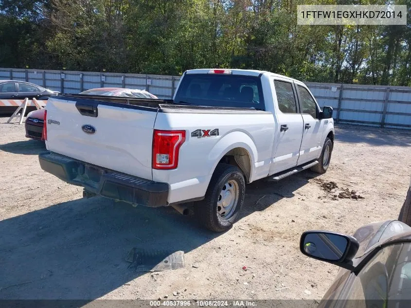 2017 Ford F-150 Xl VIN: 1FTFW1EGXHKD72014 Lot: 40537996