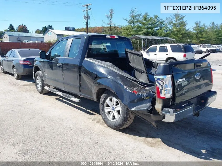 2017 Ford F-150 Xl VIN: 1FTEX1EP2HFB64095 Lot: 40544964