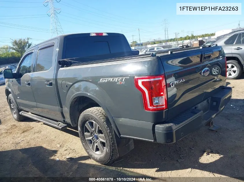 2017 Ford F-150 Xlt VIN: 1FTEW1EP1HFA23263 Lot: 40561878