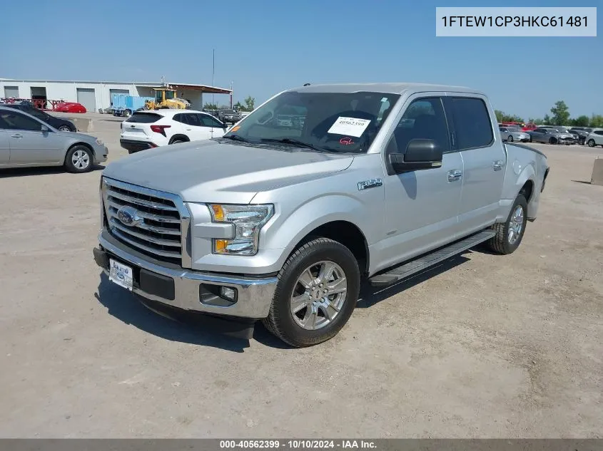 2017 Ford F-150 Xlt VIN: 1FTEW1CP3HKC61481 Lot: 40562399