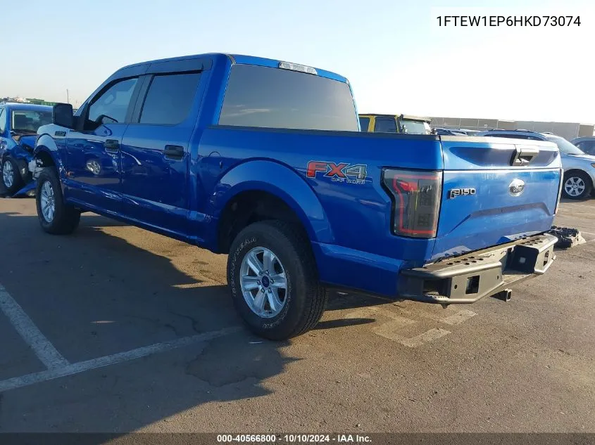 2017 Ford F-150 Xl VIN: 1FTEW1EP6HKD73074 Lot: 40566800