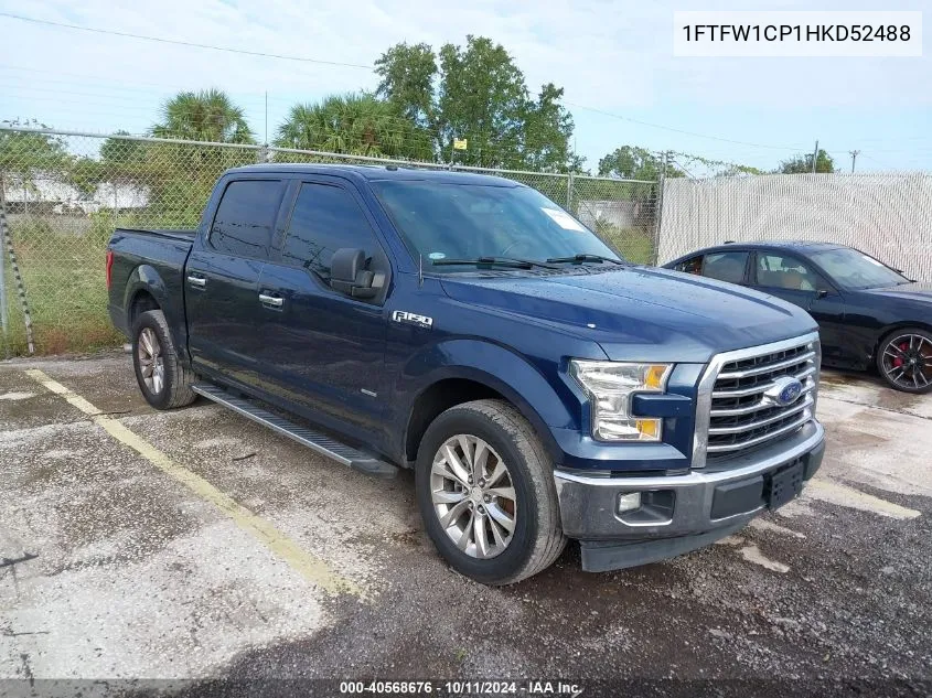 2017 Ford F150 Supercrew VIN: 1FTFW1CP1HKD52488 Lot: 40568676