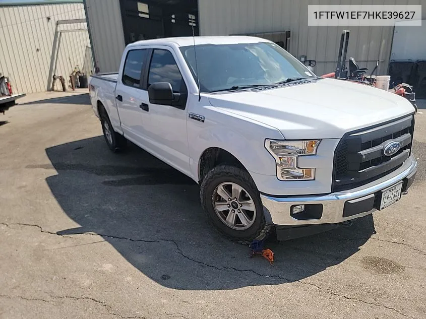 2017 Ford F150 Supercrew VIN: 1FTFW1EF7HKE39627 Lot: 40569146