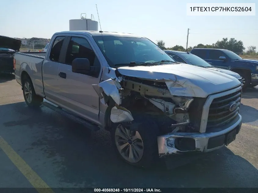 1FTEX1CP7HKC52604 2017 Ford F150 Super Cab