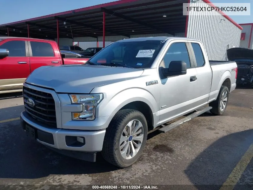 1FTEX1CP7HKC52604 2017 Ford F150 Super Cab