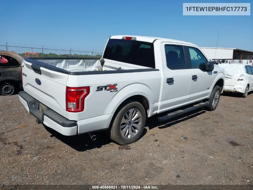 2017 Ford F-150 Xl VIN: 1FTEW1EP8HFC17773 Lot: 40569431