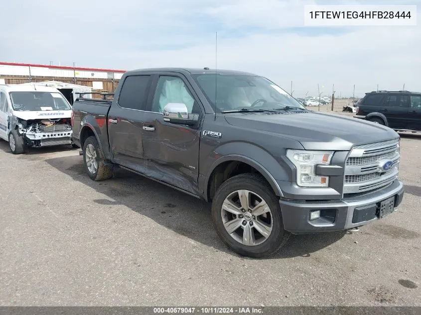 2017 Ford F-150 Platinum VIN: 1FTEW1EG4HFB28444 Lot: 40579047