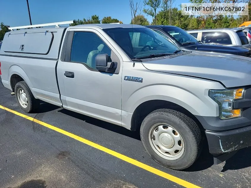 2017 Ford F-150 Xl VIN: 1FTNF1CF6HKC67802 Lot: 40580617