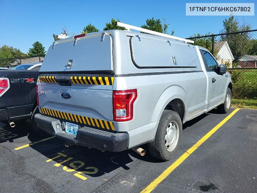 2017 Ford F-150 Xl VIN: 1FTNF1CF6HKC67802 Lot: 40580617