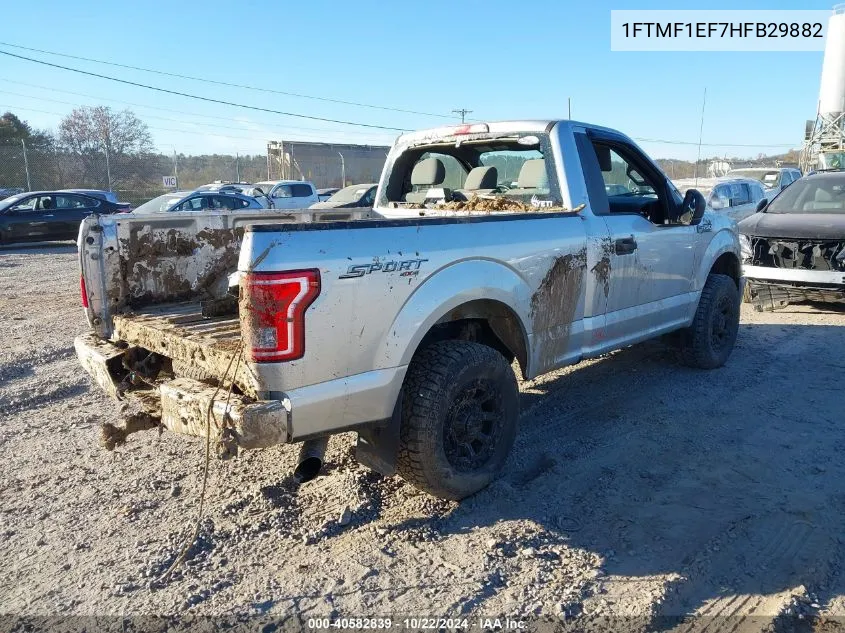 2017 Ford F-150 Xl VIN: 1FTMF1EF7HFB29882 Lot: 40582839