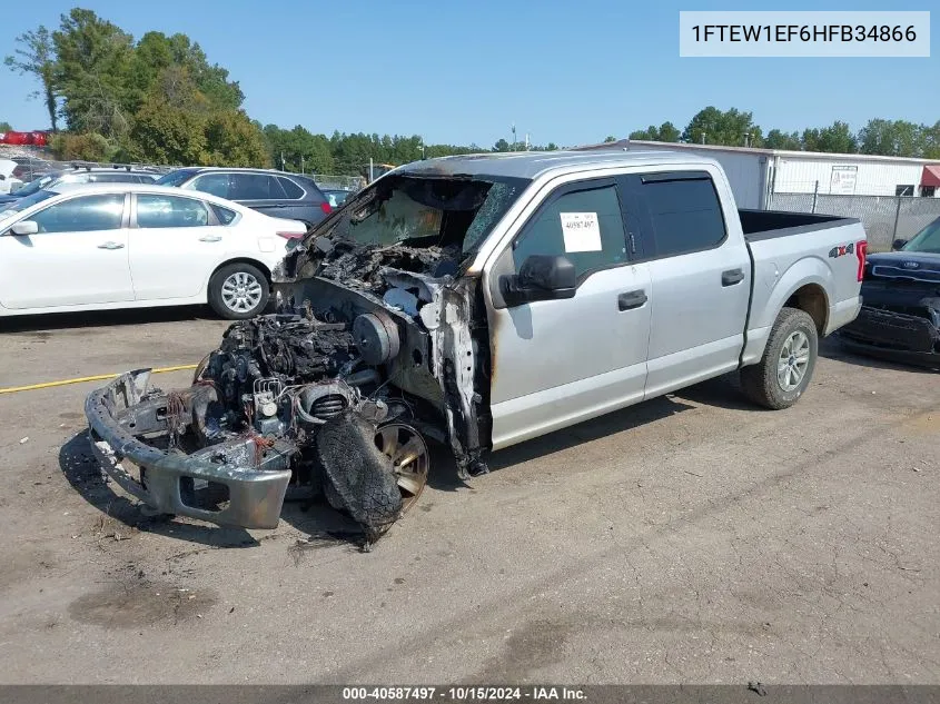 2017 Ford F-150 Xlt VIN: 1FTEW1EF6HFB34866 Lot: 40587497