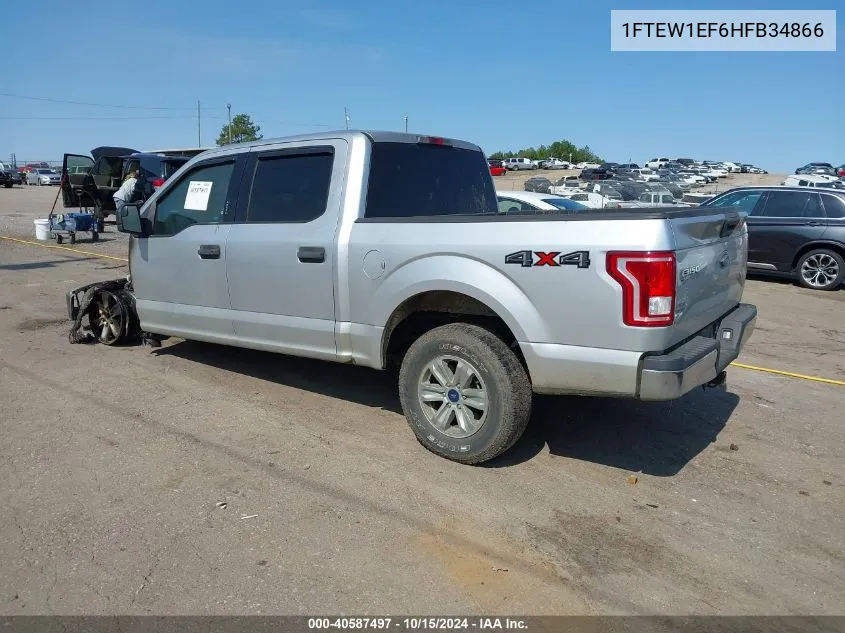 2017 Ford F-150 Xlt VIN: 1FTEW1EF6HFB34866 Lot: 40587497