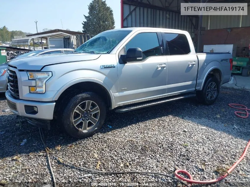 2017 Ford F-150 Xlt VIN: 1FTEW1EP4HFA19174 Lot: 40597619