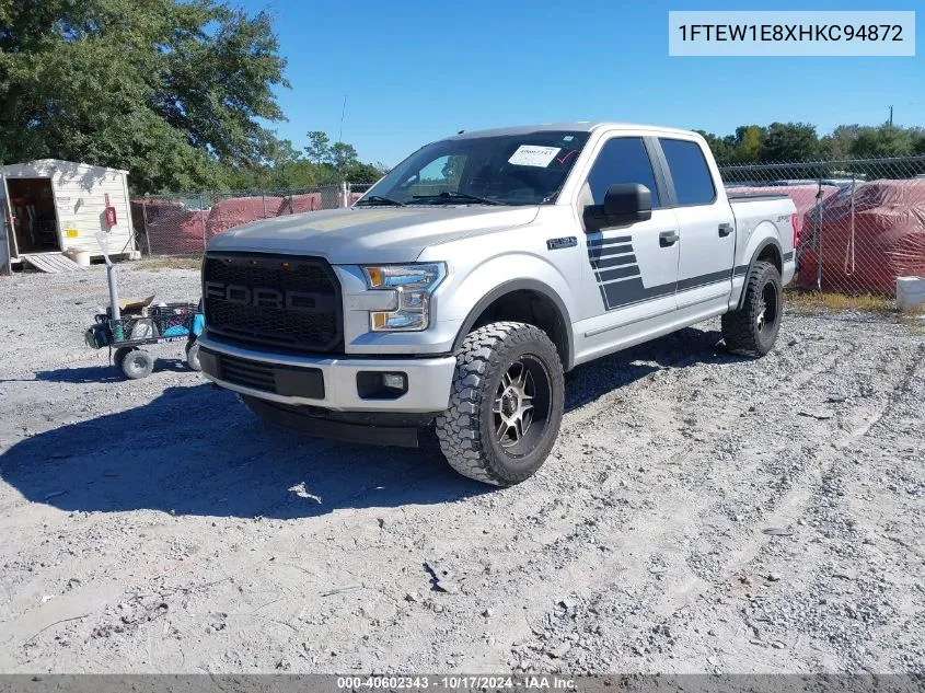 2017 Ford F-150 Xl VIN: 1FTEW1E8XHKC94872 Lot: 40602343