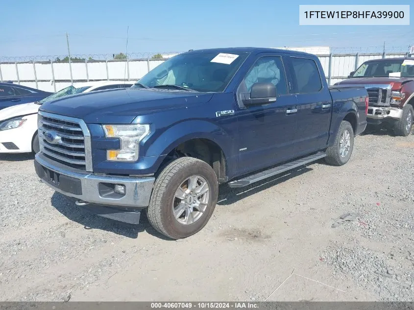 2017 Ford F-150 Xlt VIN: 1FTEW1EP8HFA39900 Lot: 40607049